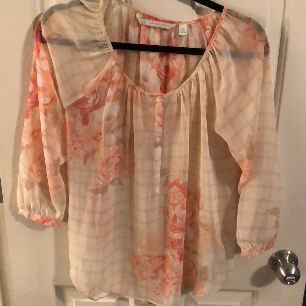 Lauren Conrad Floral Blouse